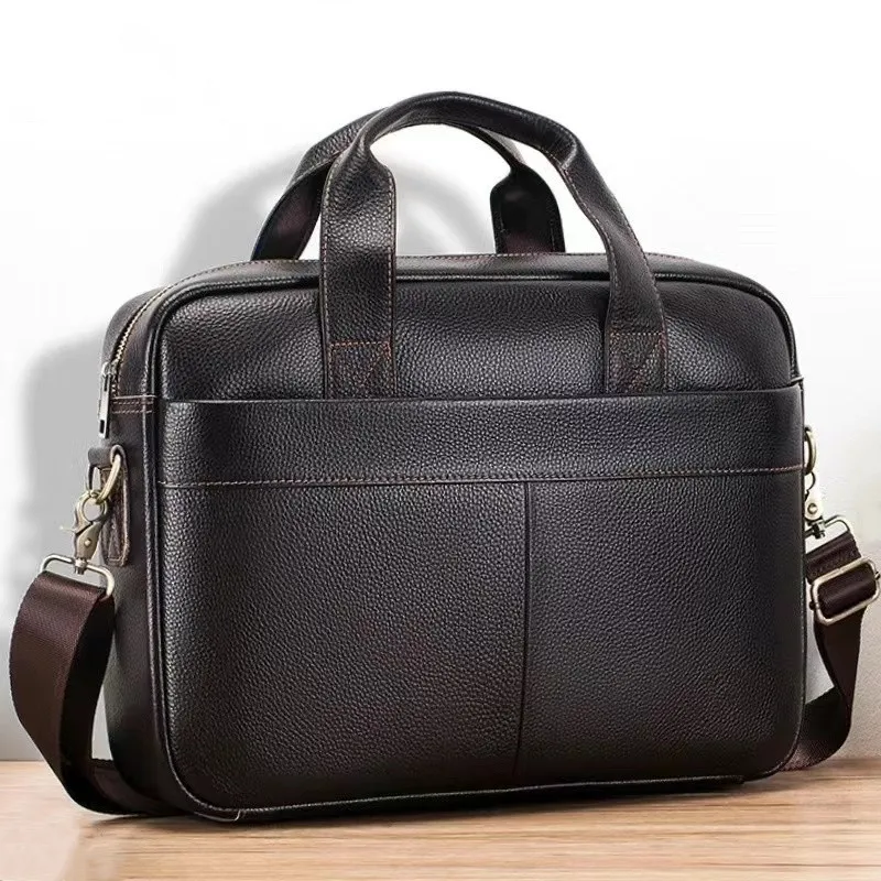 Portable Shoulder Crossbody Men's Bags - Brown