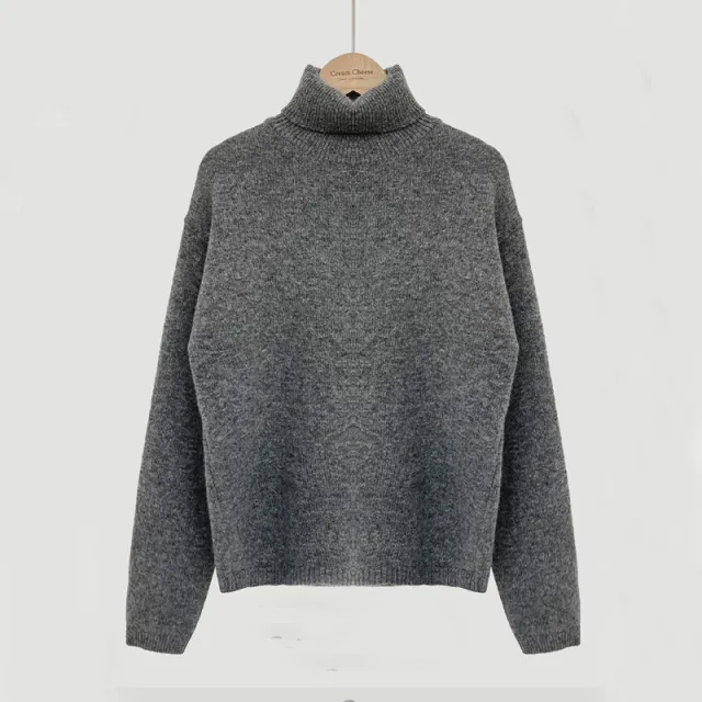Women's All matching Base Knitwear Gray - Shop at LoveMi