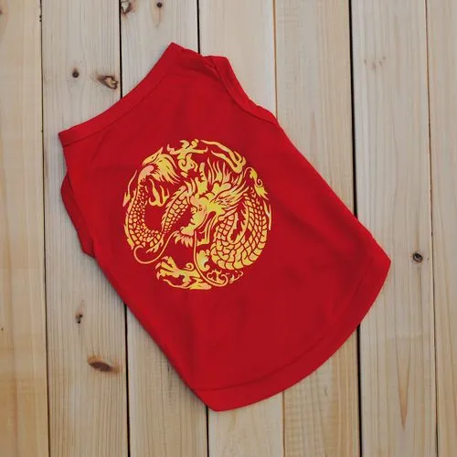 Pet Clothing Puppy Summer Vest Polyester Breathable Dragon - Shop at LoveMi