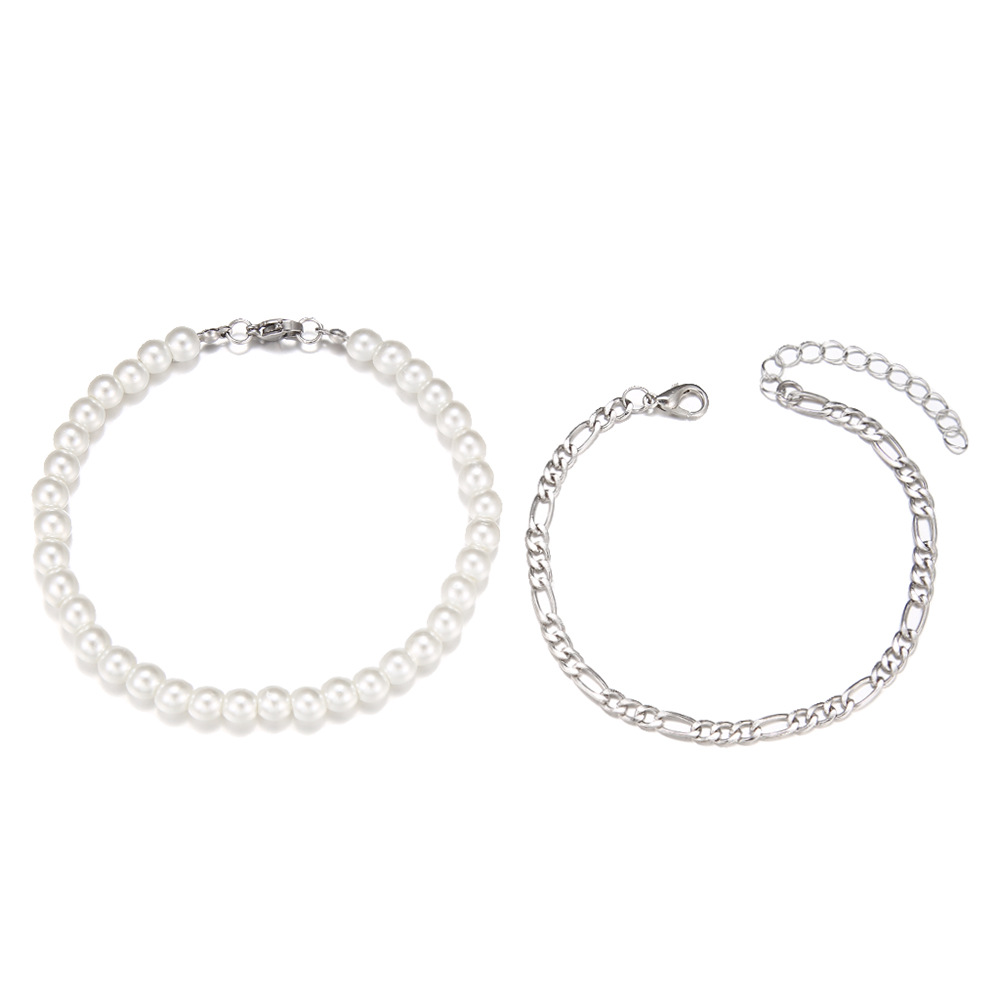 Pearl Chain Men's Niche Temperament Beaded Bracelet