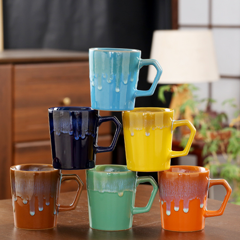 Ceramic Coffee Cup 300 Ml KilnFlowing Glaze Mug Drinking Cup