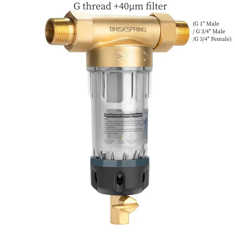Pure Copper Household Backwash Large Flow Filter