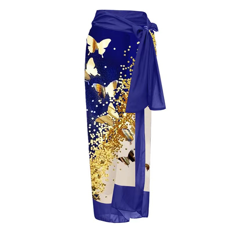 Royal Blue Gauze Skirt