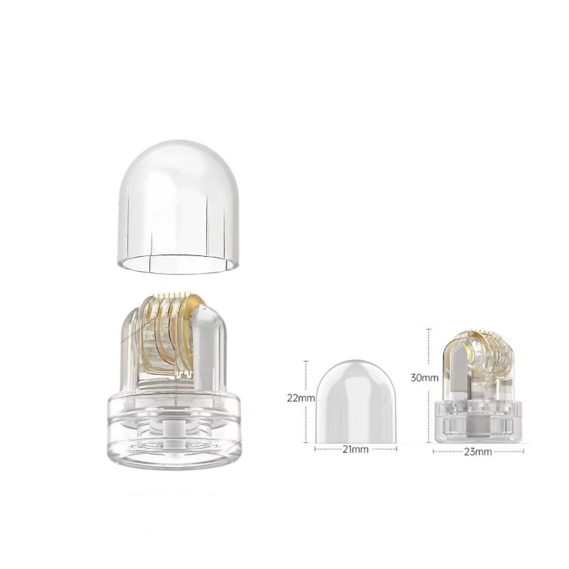 Beauty Gold Roller Water-soluble Needles, Cross-border Portable Manual Sealing Head