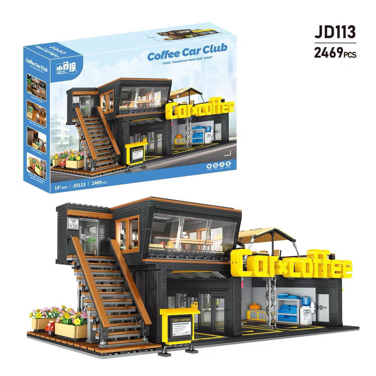 Pub Truck Building Block Toy Desk Decoration