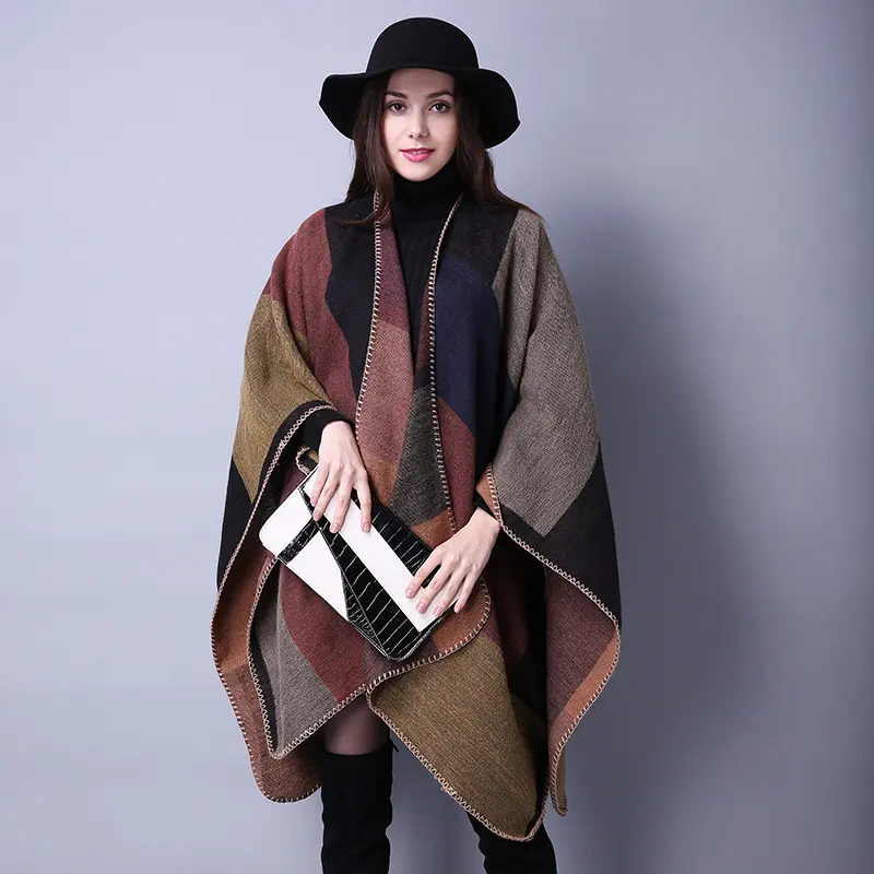 Autumn and Winter Scarf Versatile Lattice Ladies Travel Shawl