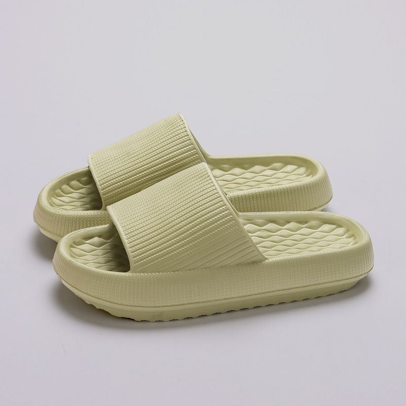 Summer EVA Slippers Solid Color Rhombus Stripe Anti-slip Slippers New Women's Ho - Picture 8 of 12