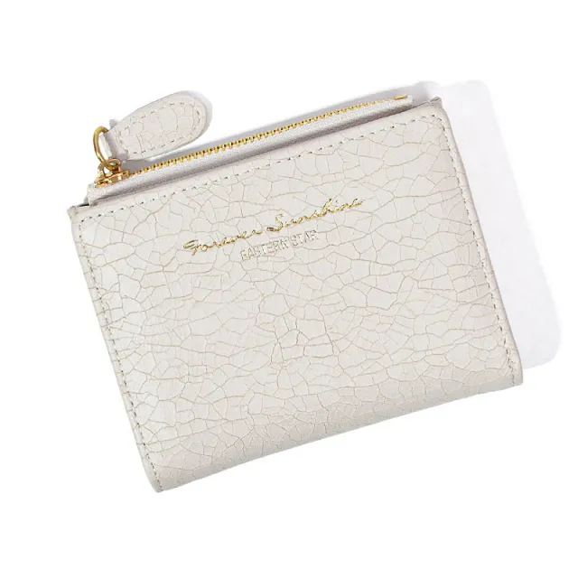 Women's Korean style Retro Folding Wallet White - Shop at LoveMi