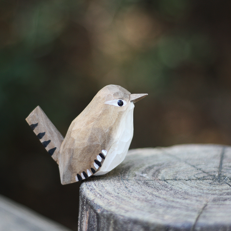 Title 15, Chuo Wood Carving Bird Handmade Solid Wood Desk...