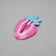 Paint Fruit Barrettes Color Printing Watermelon Strawberry - 28 New Strawberries - View 1
