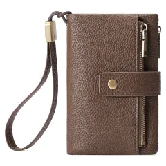 Women's Wallet Zipper Bag Clutch Anti-theft Card Swiping Bag Coin Purse - Caramel Colour - View 1