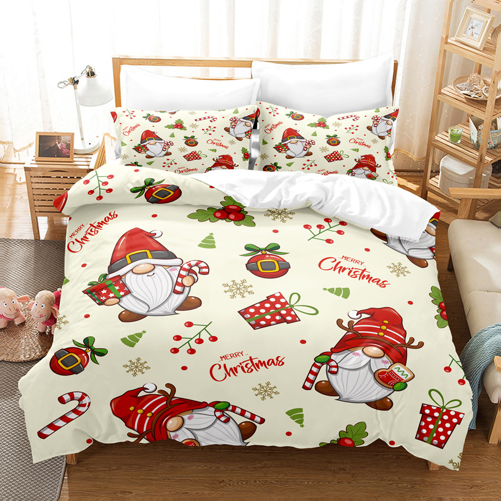 Title 12, Christmas Digital Printed Woolen Bedding Set