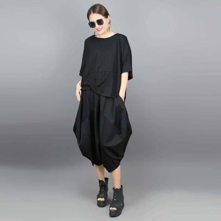 Plus-size Casual Bloomers Womens Loose-fit And Figure-flattering