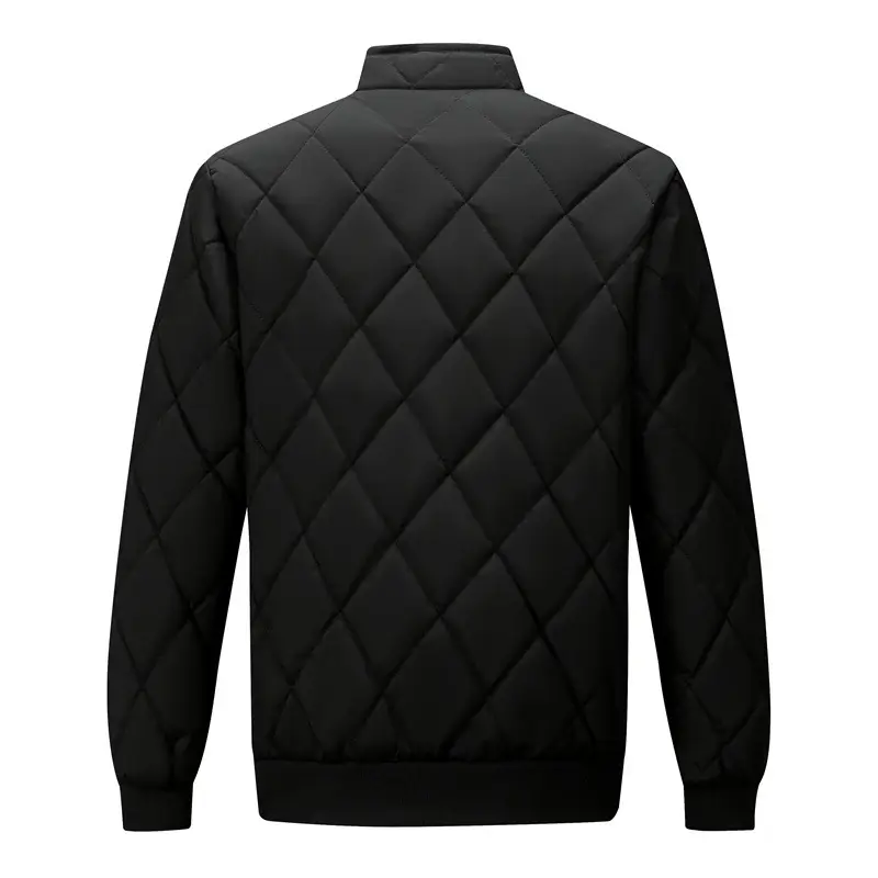 Stand Collar Men's Dad Trendy Warm-keeping Cotton Cotton-padded Jacket Bread Coat