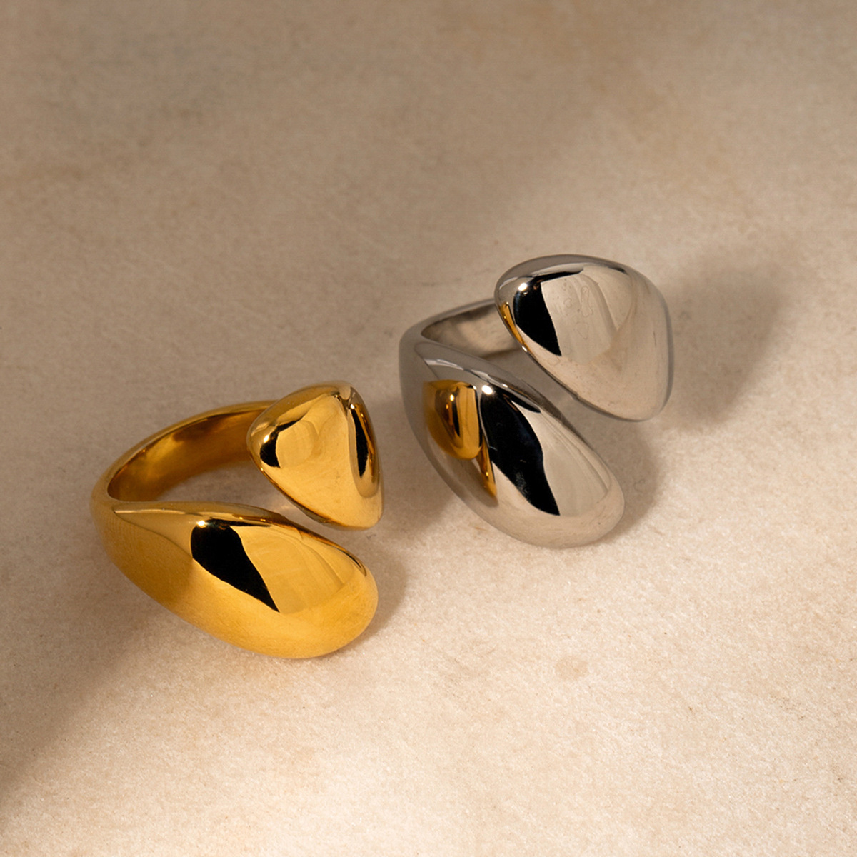 Gold-Plated Stainless Steel Ring, picture 2 of 4