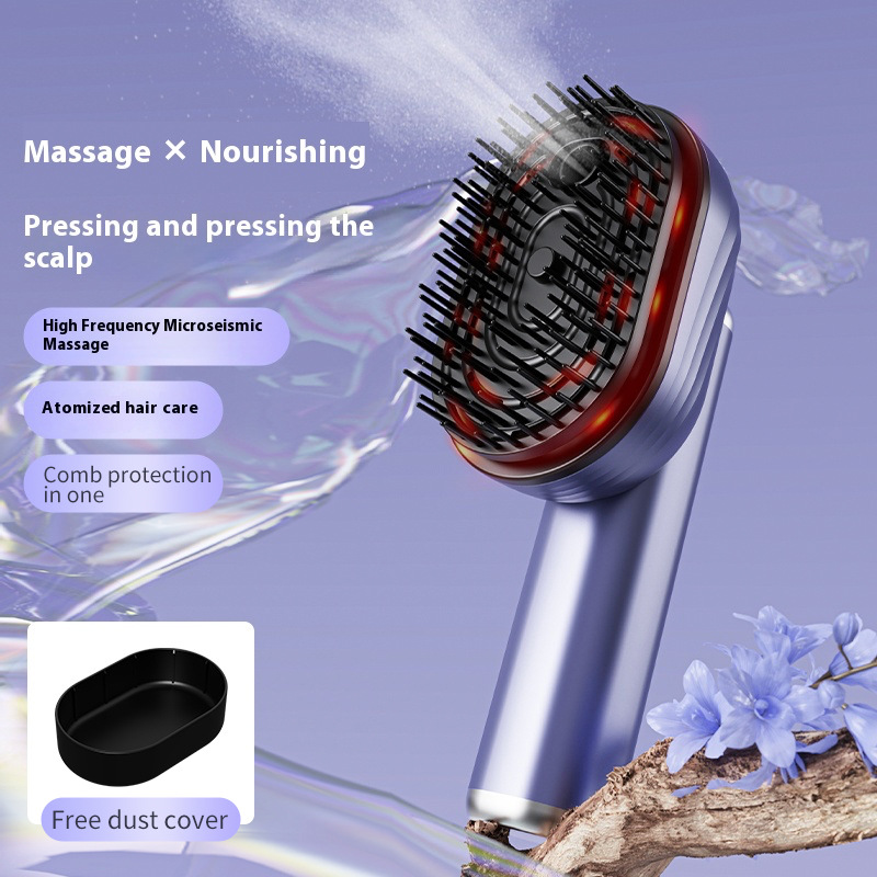 Electric Spray Massage Scalp Meridian Comb Vibration Head Anti-hair Loss Hair Brush