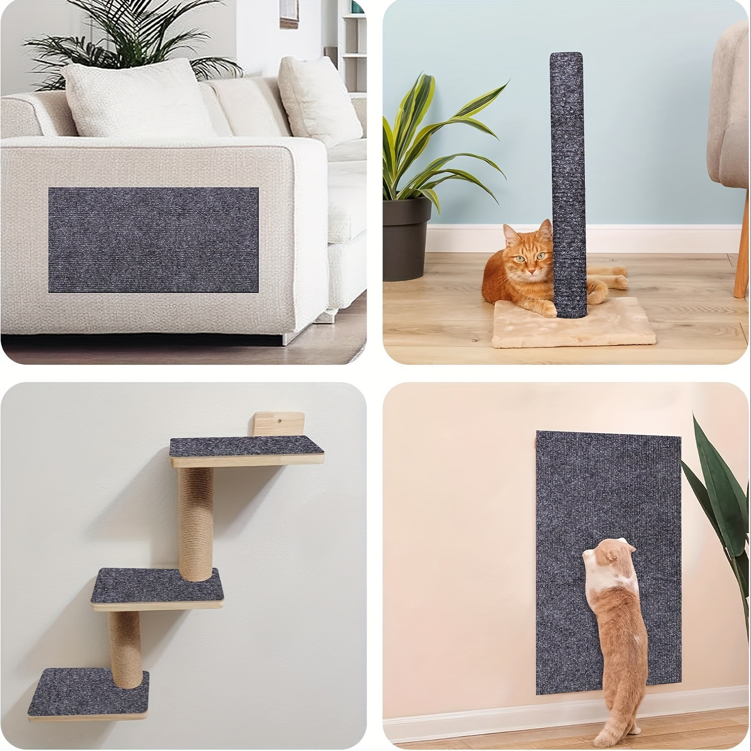 Cat Scratch Pad Cut And Paste As You Like, Durable And Scratch-resistant, Lint-free, Multi-functional Wall Sticker