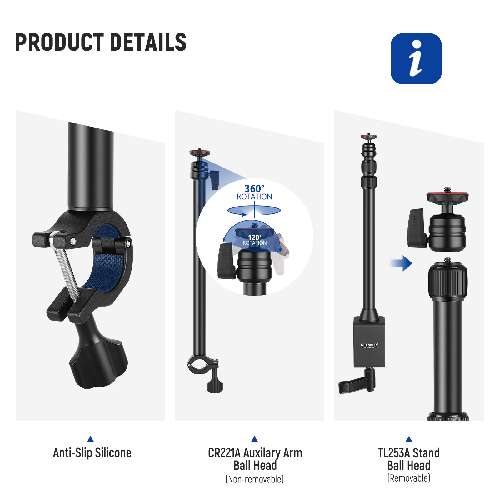 Portable And Adjustable Desktop Photography Stand