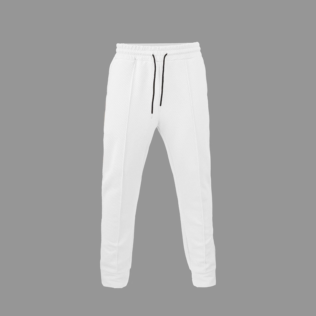 Mid-waist Sports Casual Solid Color Drawstring Loose Jogging Trendy Long Pants