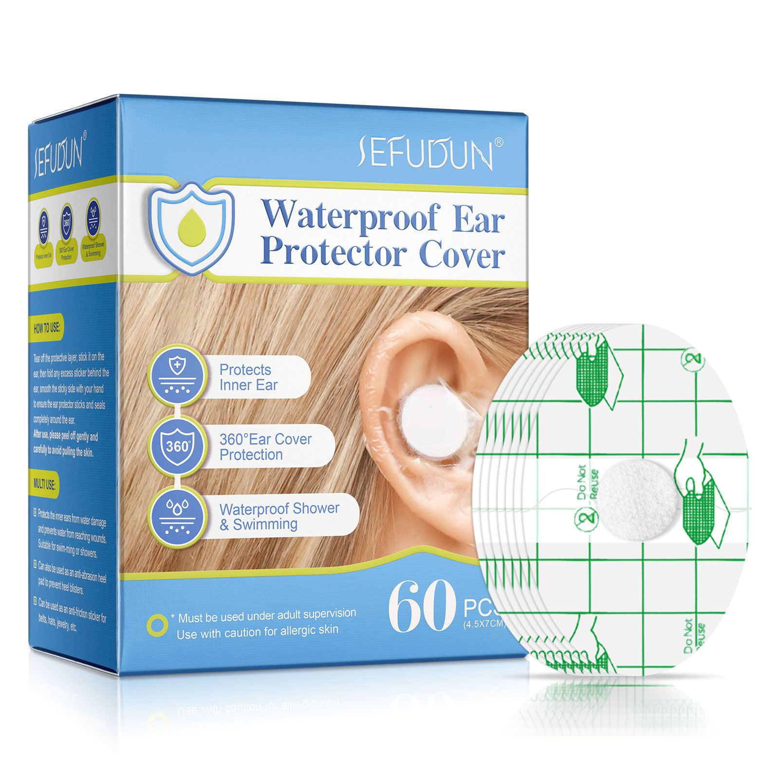 Waterproof Ear Plugs For Toddlers Bathing Hair Washing And Swimming