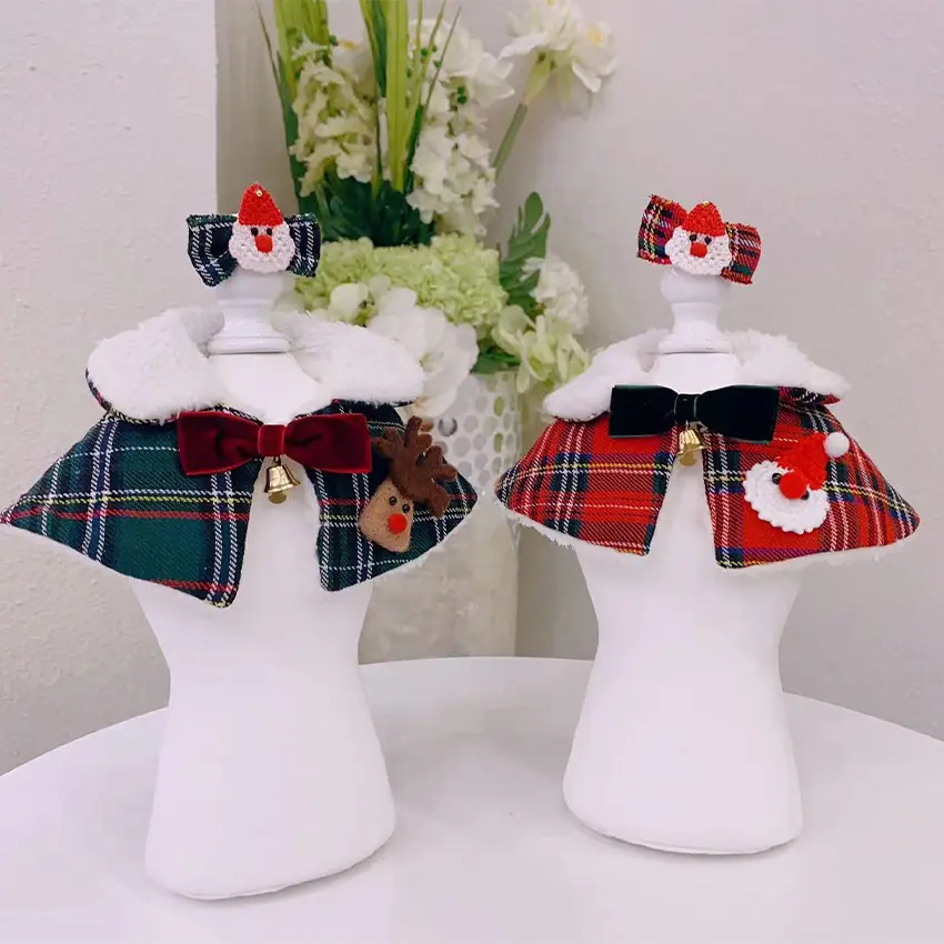 Pet Christmas Clothes Scarves Capes And Outfits