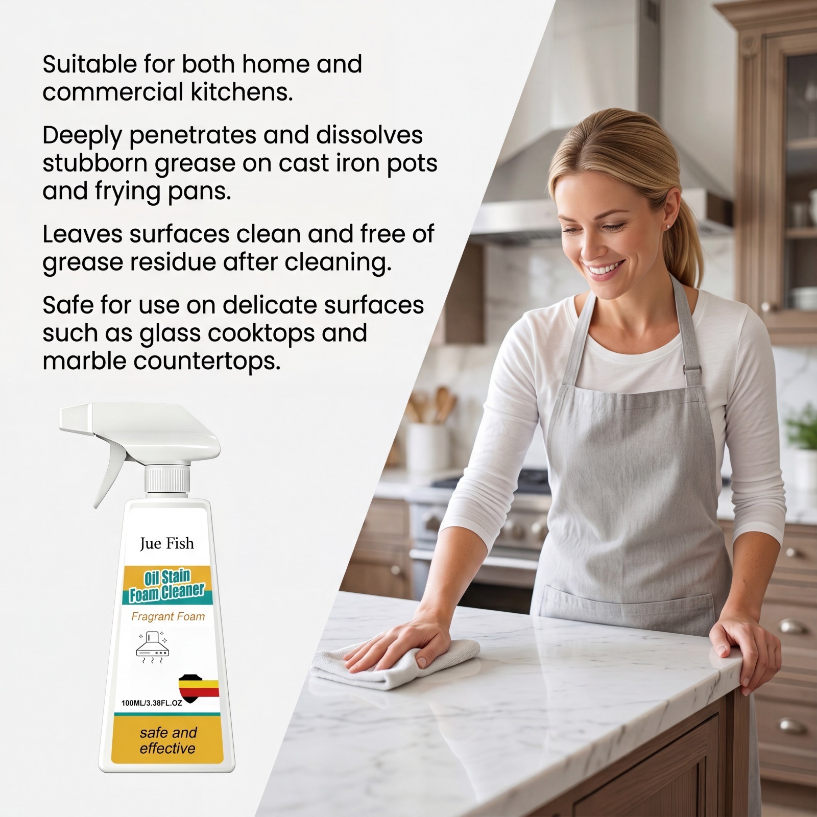 Kitchen Grease-removing Foam Cleaner image 3