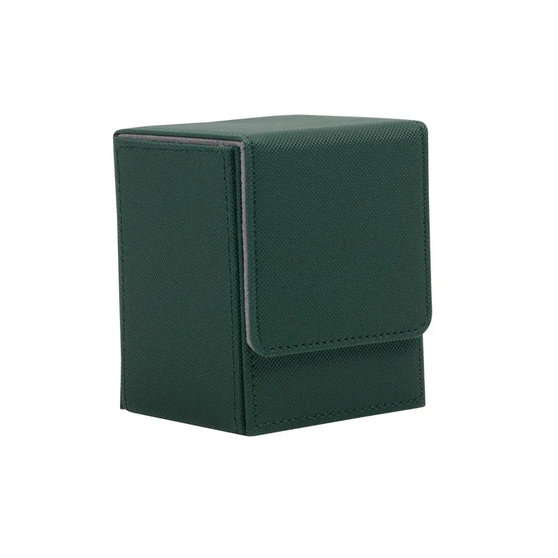 PU Playing Card Magnetic Storage Box - Dark Green