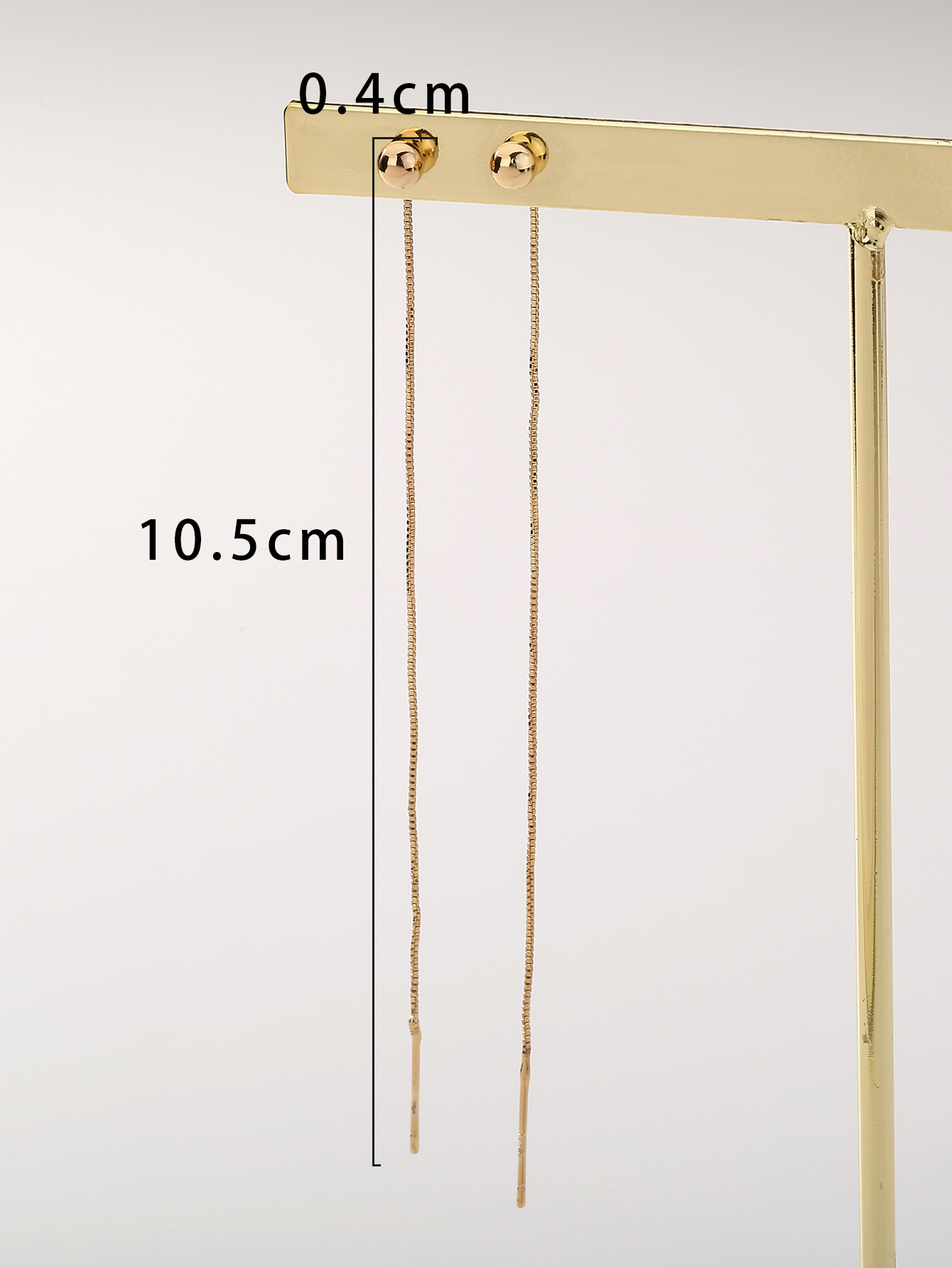 Creative Design Long Tassel Chain Style Earrings