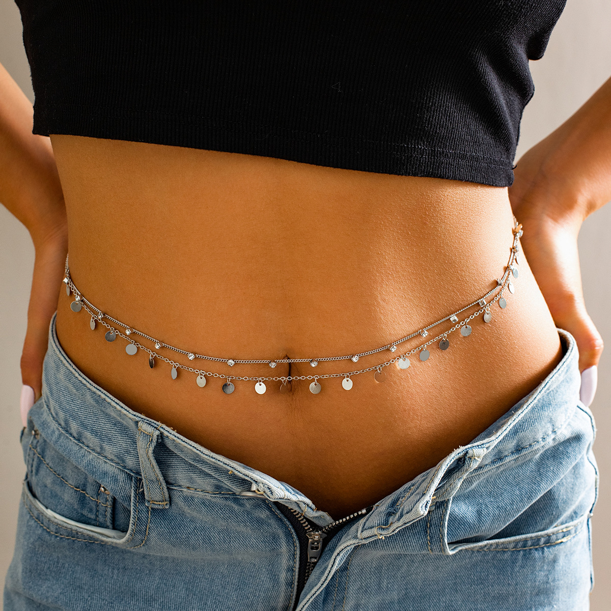 03 White K1450 Body Chains