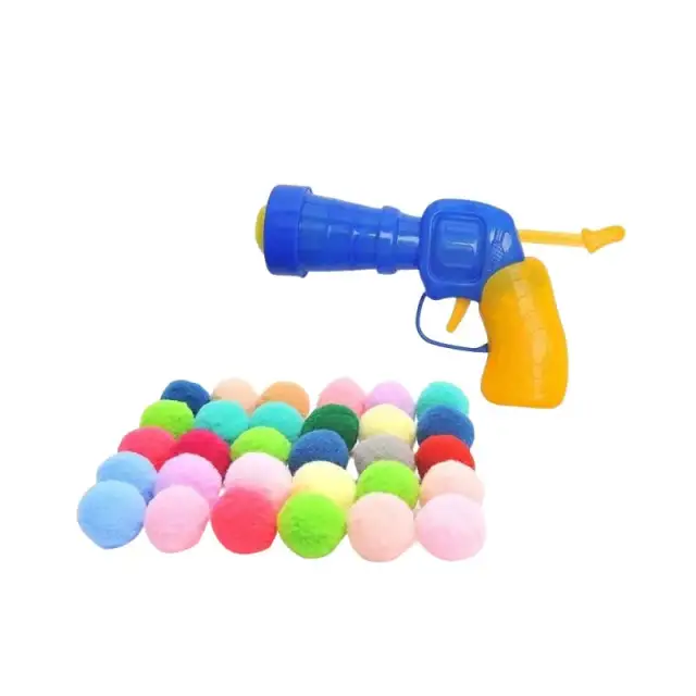 Interactive And Fun Relieving Toy Gun Plush Ball 100 Ball Firing Guns - Shop at LoveMi
