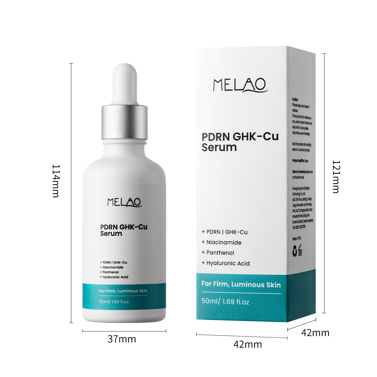 Collagen Peptide Vitamin Brightening Blue Copper Peptide Serum