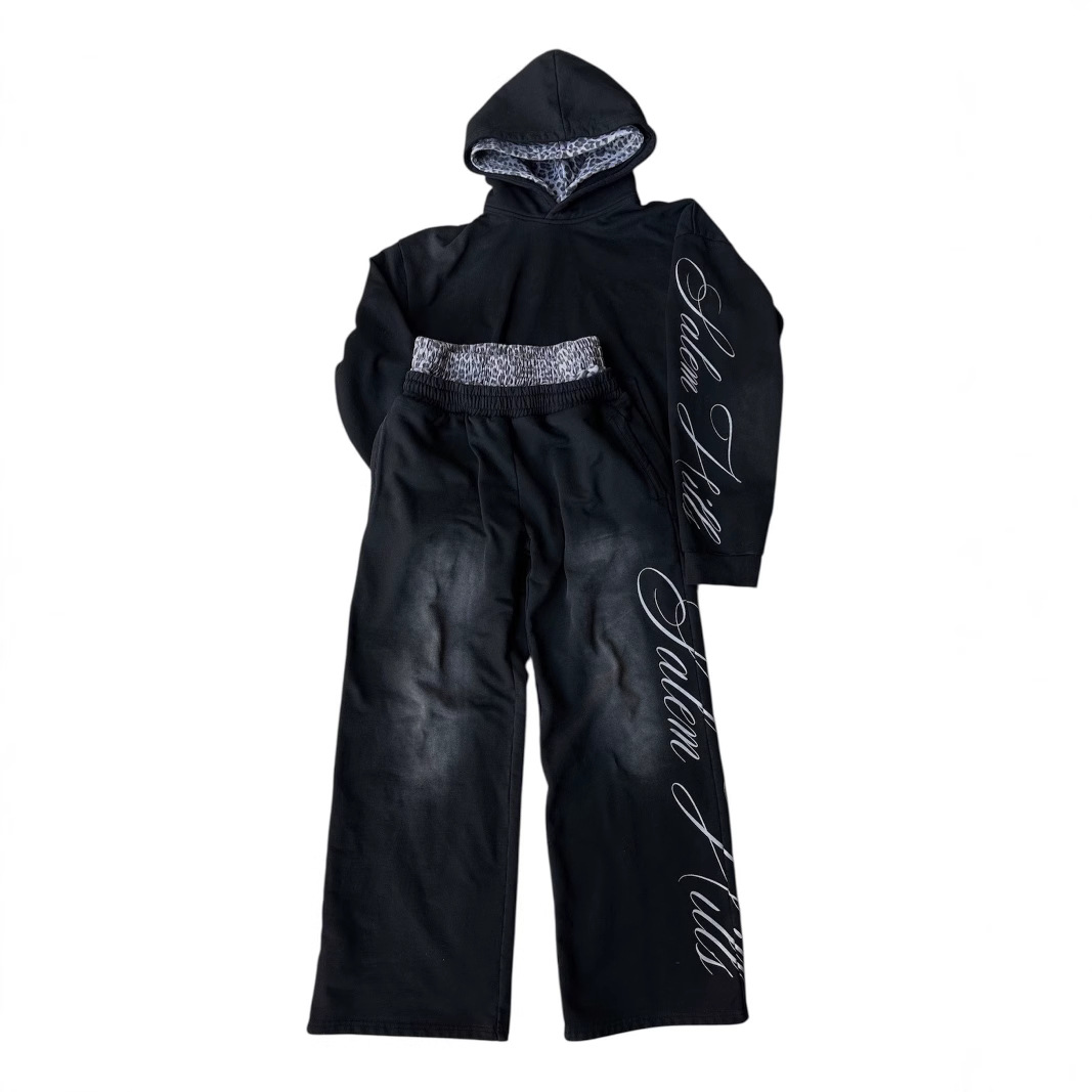 Long Sleeve Pullover Hoodie And Sweatpants Set