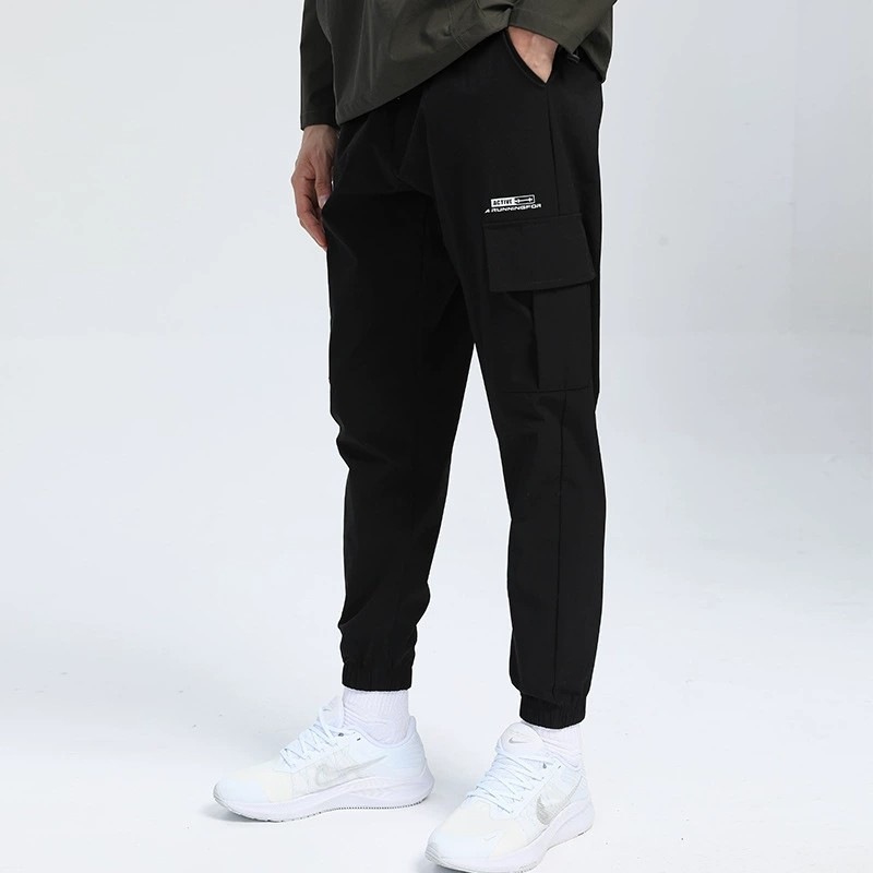 Soft Shell High Street Straight Multi-pocket Cargo Exercise Casual Pants