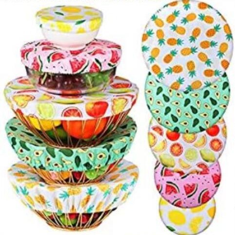 Dust-proof Cover Freshness-preserving Cloth Printed Cotton Bowl