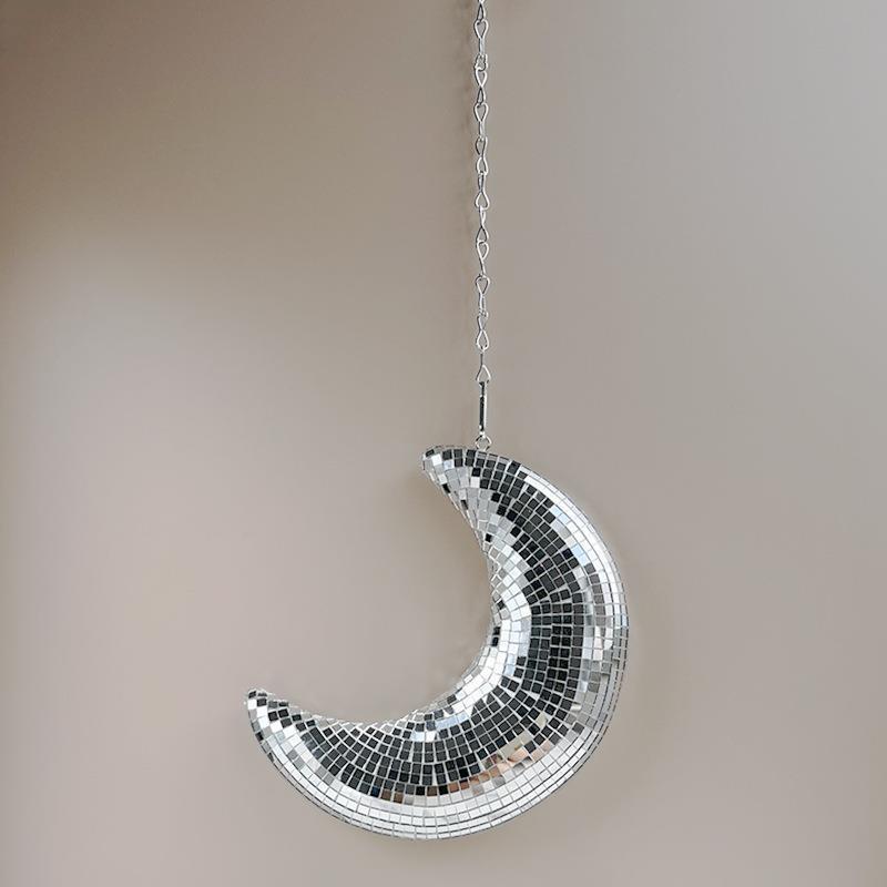 Glass Moon Hanging Pendant, picture 2 of 4
