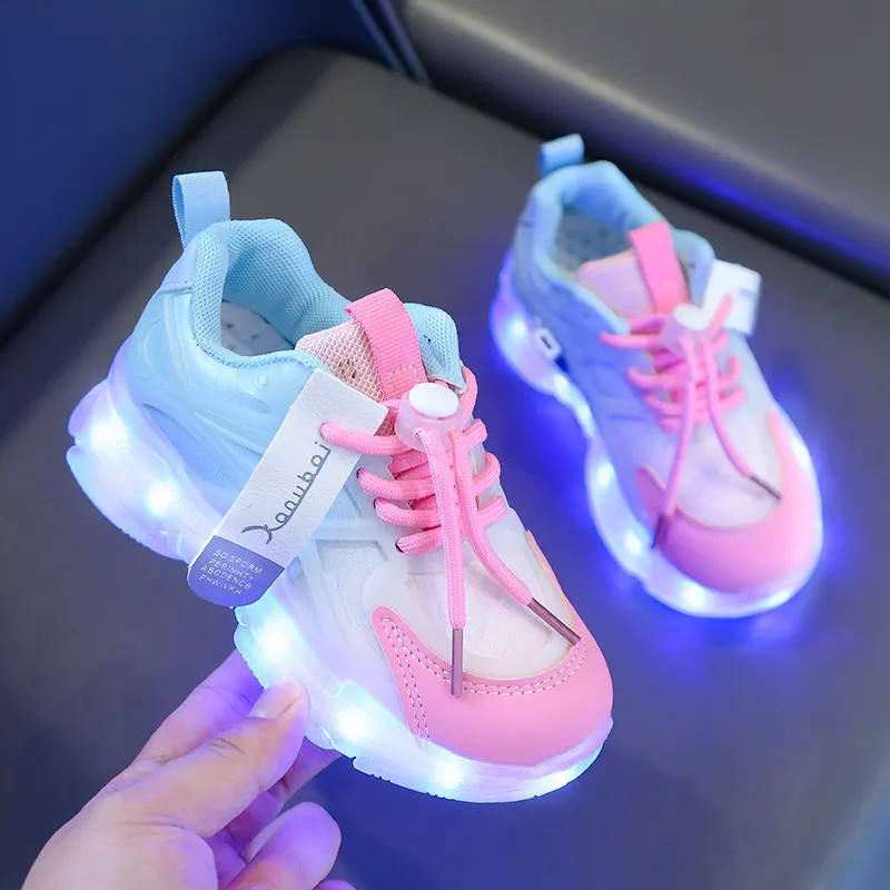 Rechargeable Glowing Shoes Colorful Light-Up Kids