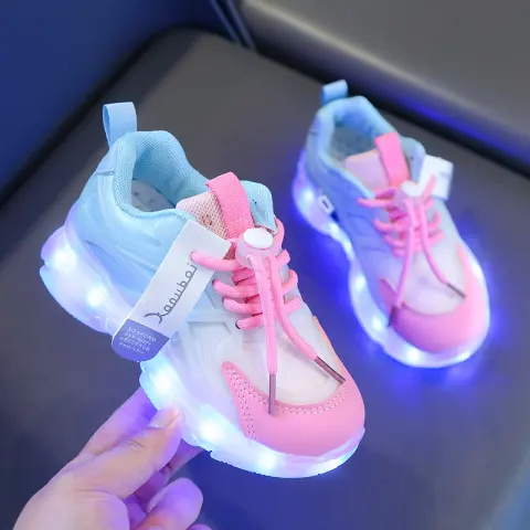 Rechargeable Glowing Shoes Colorful Light-Up Kids