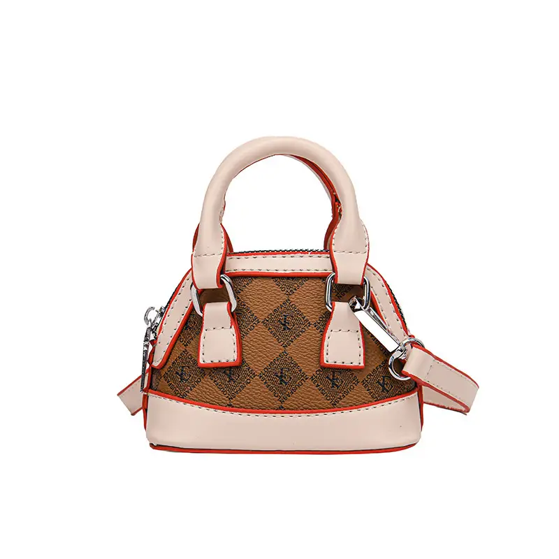 Fashion Color Contrast Coin Purse Mini Western Style Girl's Crossbody Bag