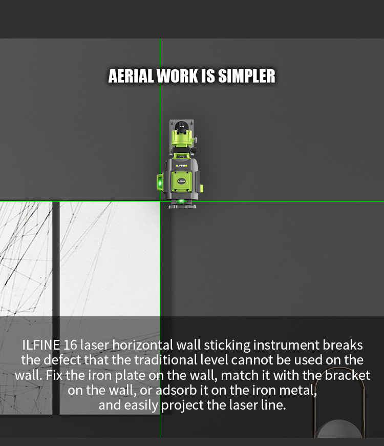 Title 6, Nível a laser verde 3D 16 linhas e 12 linhas, a...