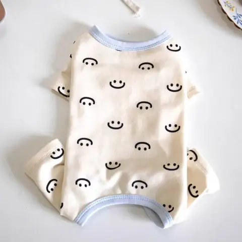 Belly Contracting Four-legged Pet Clothing Teddy Bichon Pajamas