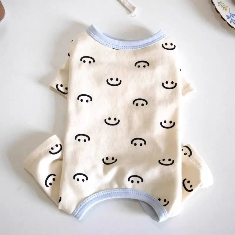 Belly Contracting Four-legged Pet Clothing Teddy Bichon Pajamas
