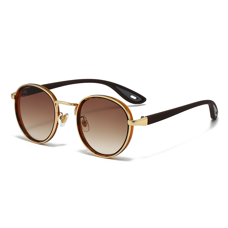 Women's Simple All-match Vintage Round Frame Sunglasses - Image 5