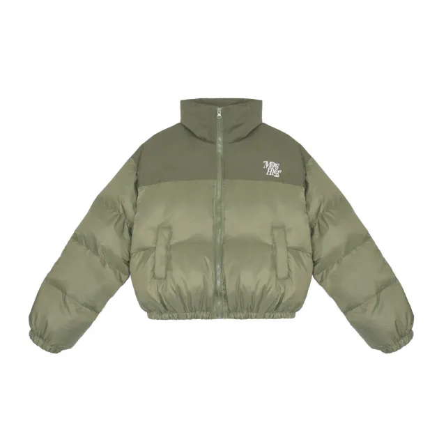 Winter New Stand Collar Women's Loose Color Matching Coat Army Green - Shop at LoveMi