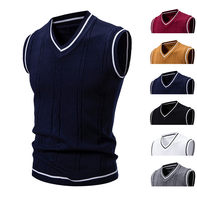 AutumnWinter New Mens Fashionable Trendy Vest Sweater Knitwear
