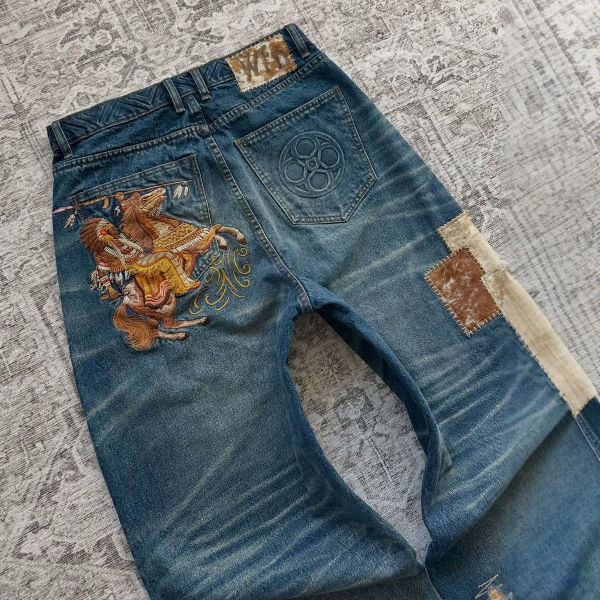 Rodeo Patchwork Jean detail