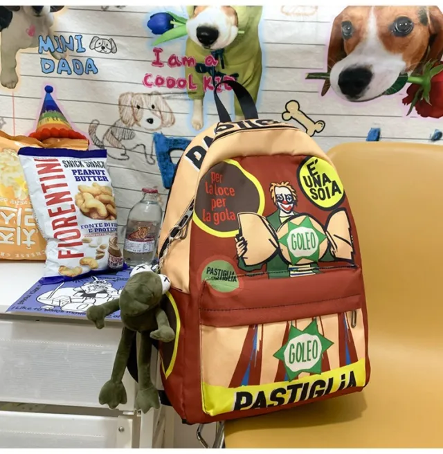Large Capacity Casual Backpack Good looking Clown - Shop at LoveMi