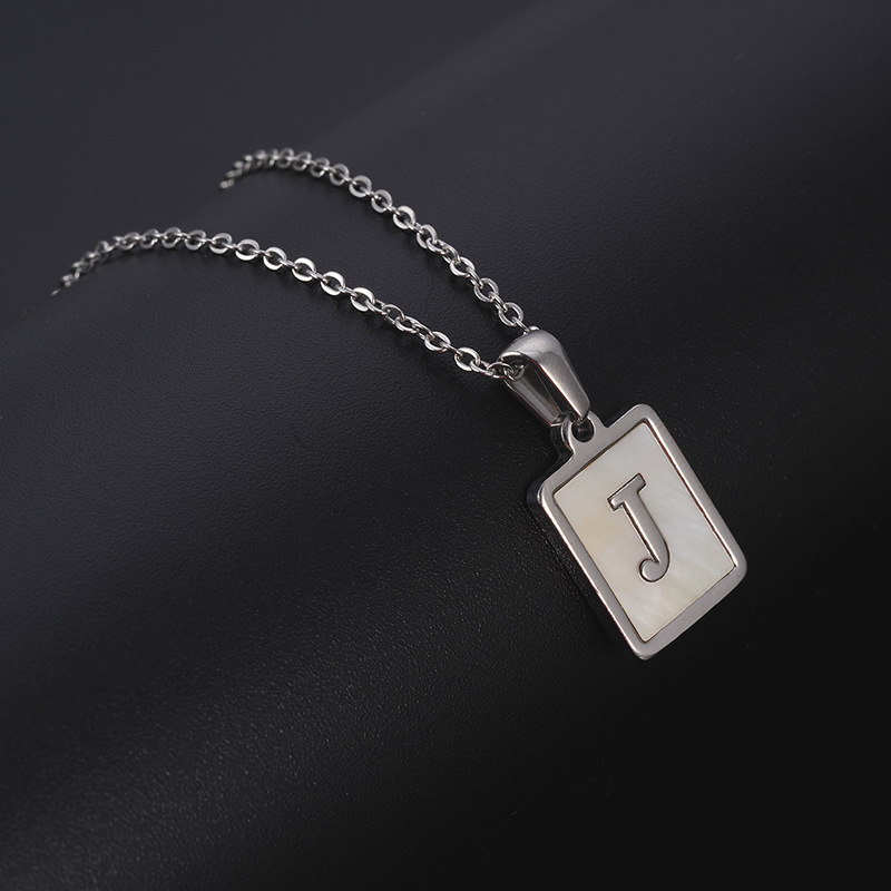 Steel Color J With Chain