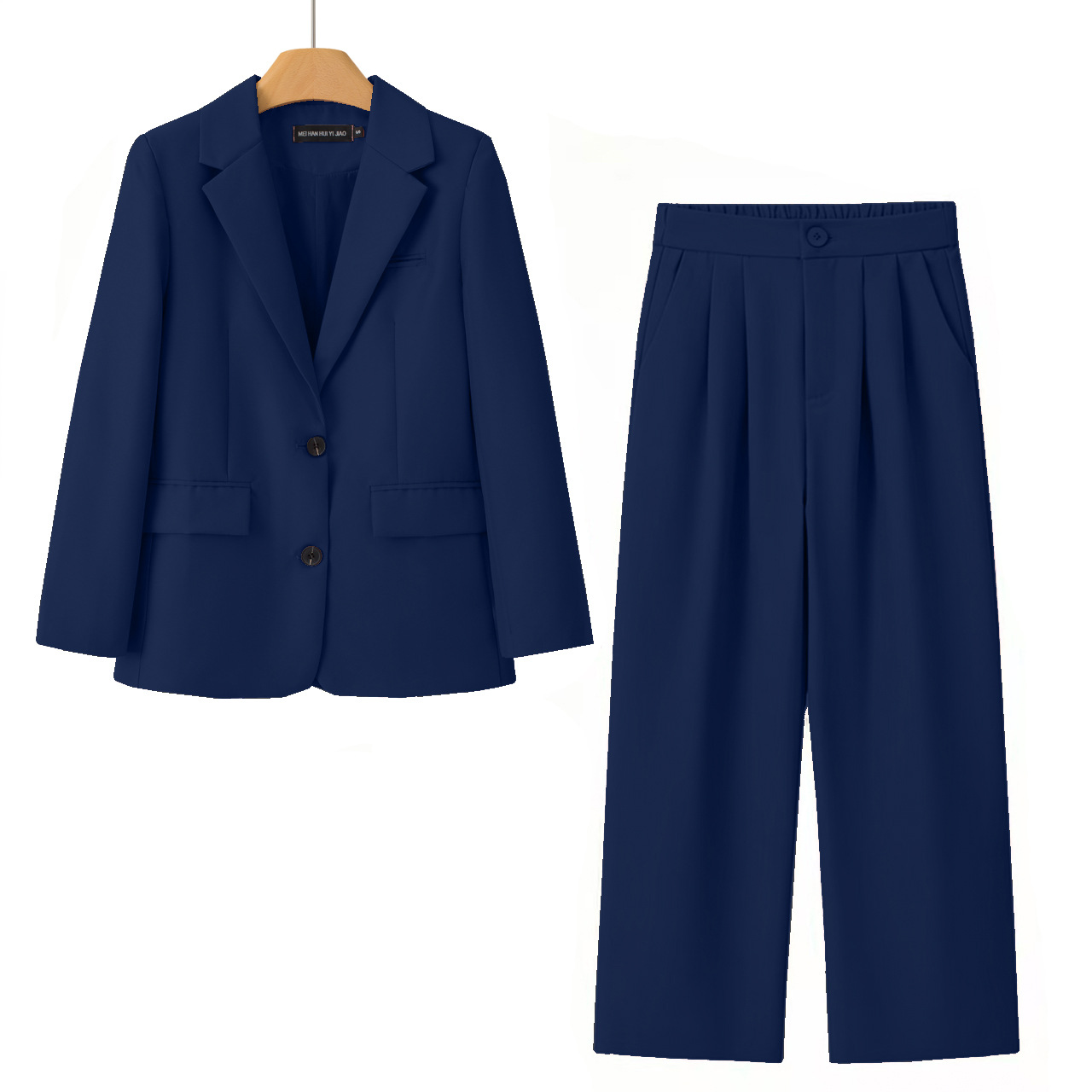 Womens Casual Suit Pants Two-Piece Set 4