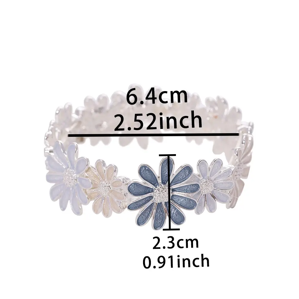 Zinc Alloy Oil Dripping Color Elastic String Bracelet Advanced
