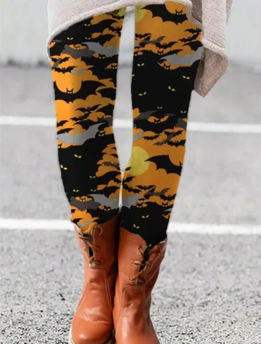 European And American Spring And Autumn New Digital Printing Fashion Leggings Trendy Yoga Pants Tights X12 3Xl - Shop at LoveMi